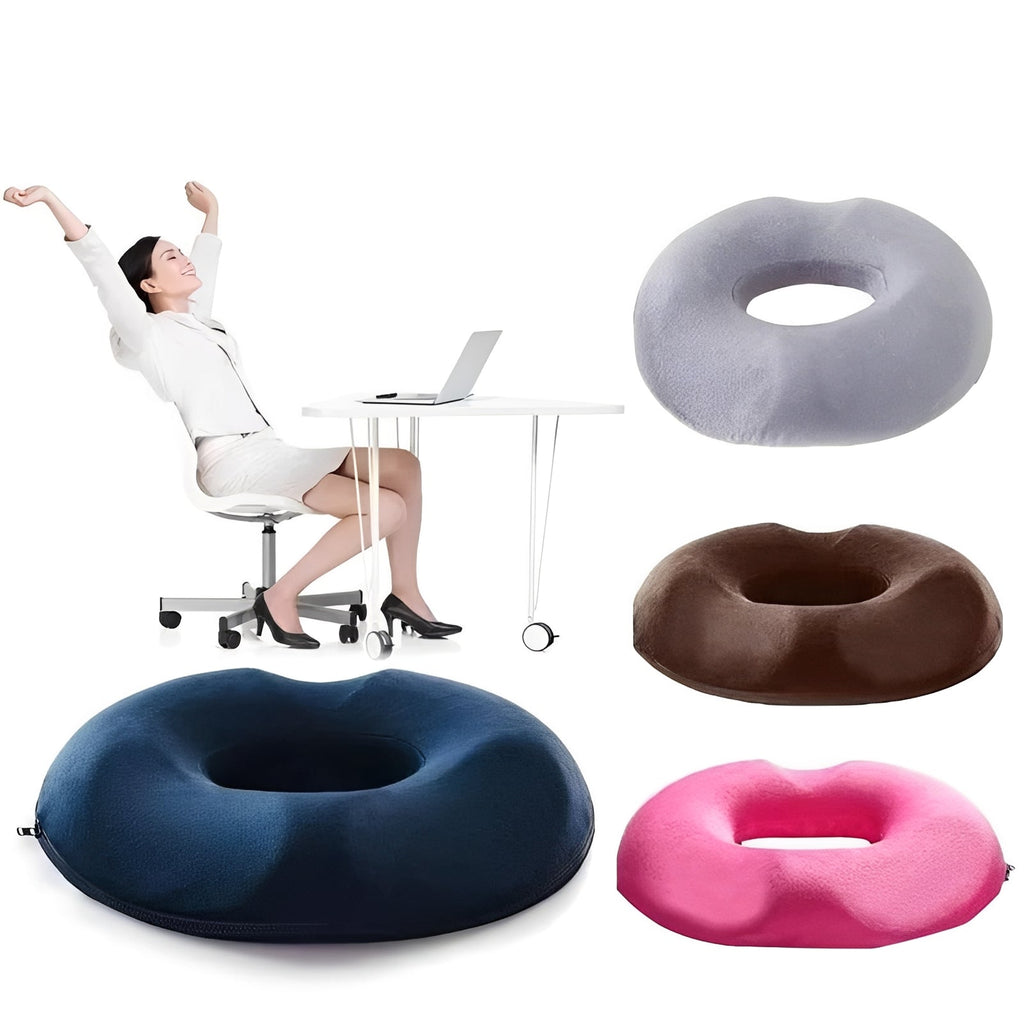 Portable Memory Foam Donut Shape Seat Cushion
