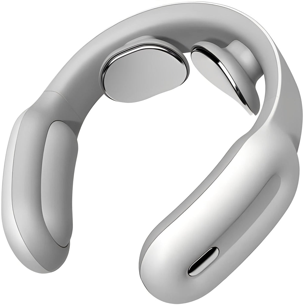 Rechargeable Neck Massager with Heat and Adjustable Pulse Modes