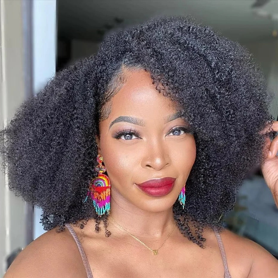 Brazilian Virgin Human Hair Bundles of Afro Kinky Curly Style