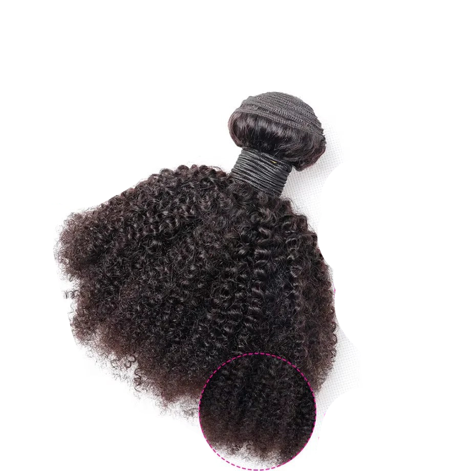 Brazilian Virgin Human Hair Bundles of Afro Kinky Curly Style