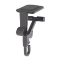 Adjustable Mantle Hook with Weighted Bases for Holiday Stockings and Greenery