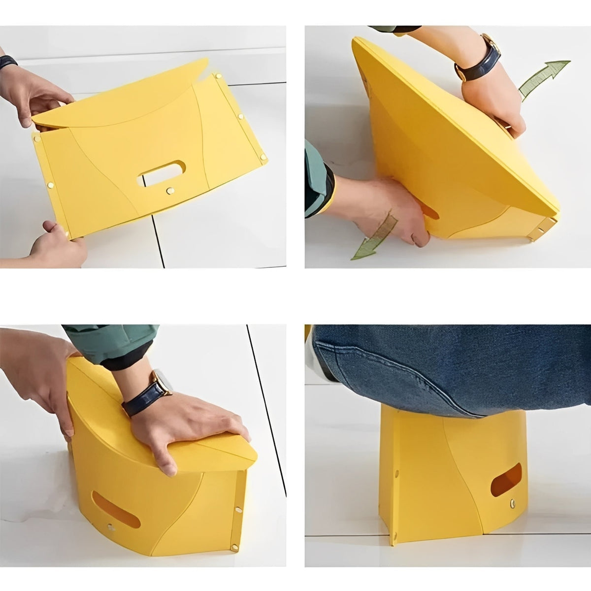 Portable Folding Step Stool with Built In Carry Handle