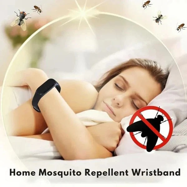 Wearable Ultrasonic Mosquito Deterrent Wristband with Clip On Design