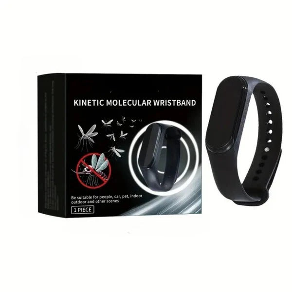 Wearable Ultrasonic Mosquito Deterrent Wristband with Clip On Design