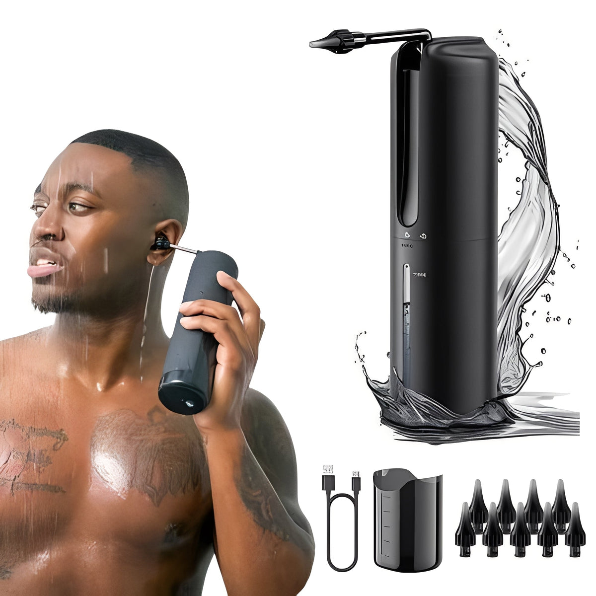 Water Based and USB Rechargeable Ear Rinsing Device