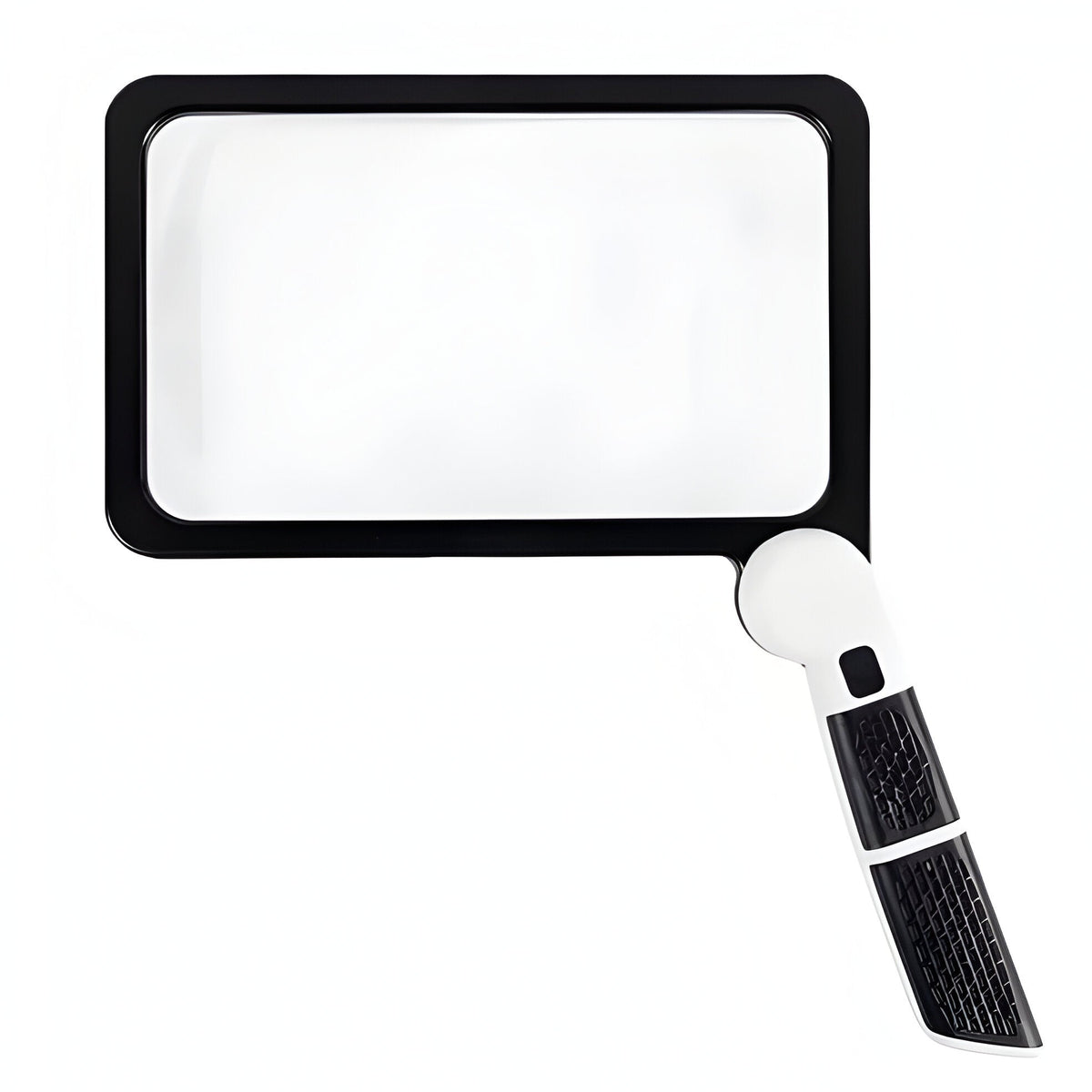 Collapsible Illuminated Optical Enhancer and Foldable LED Magnifying Glass