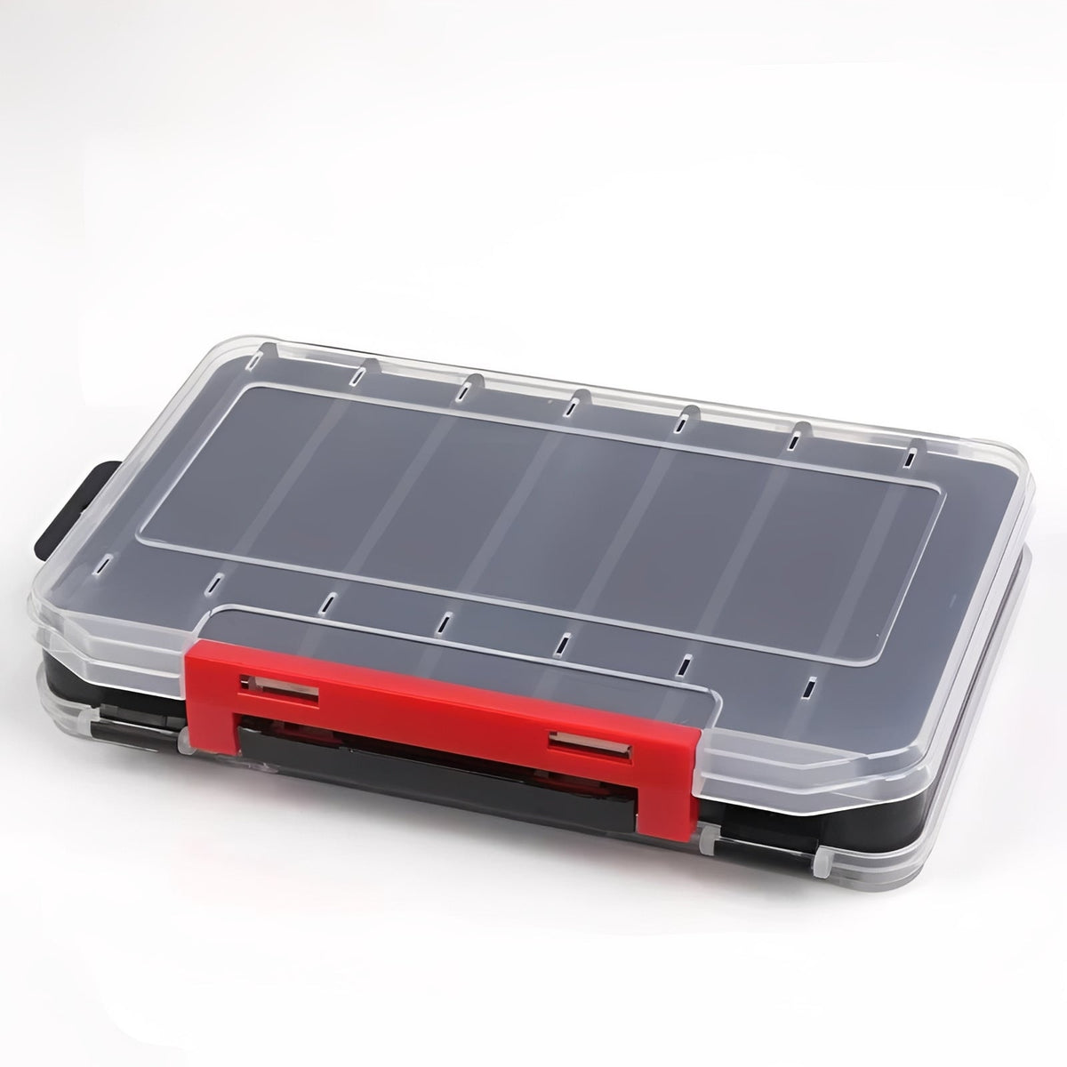 Fishing Tackle Box with Double Sided Compartment Storage