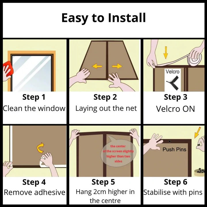 Magnetic Mesh Screen Door with Self Closing Design