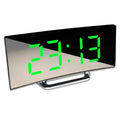 Digital Alarm Clock with Curved LED Mirror Screen