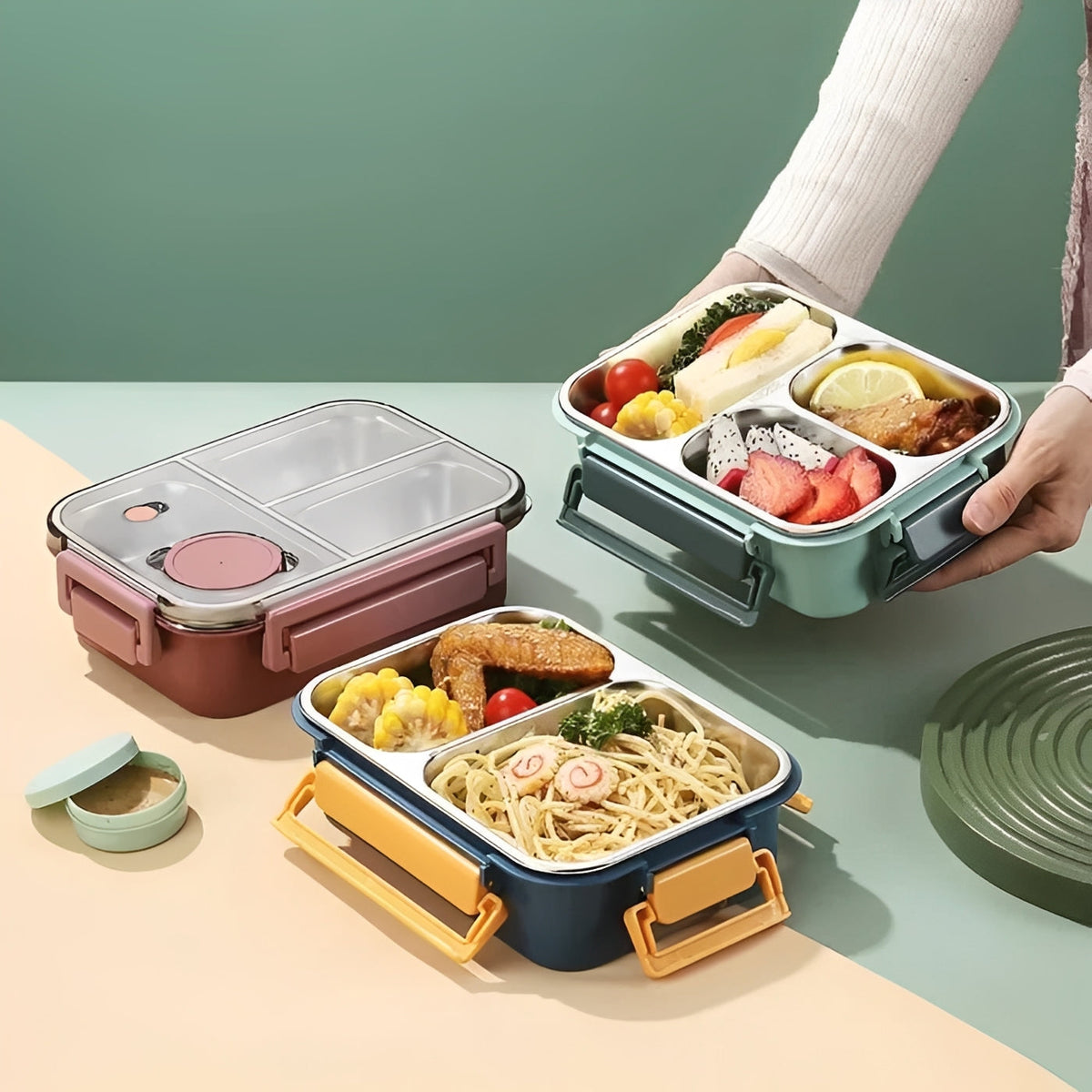 Insulated Food Container with Vacuum Seal for Hot Meals