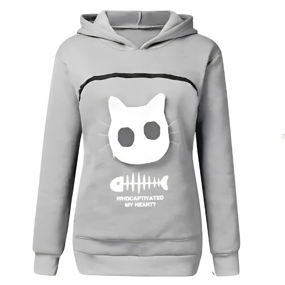 Cat Lover Hoodie with Cuddle Pouch for Pets