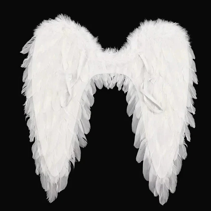 Angel Wings Costume with Realistic Feather Design