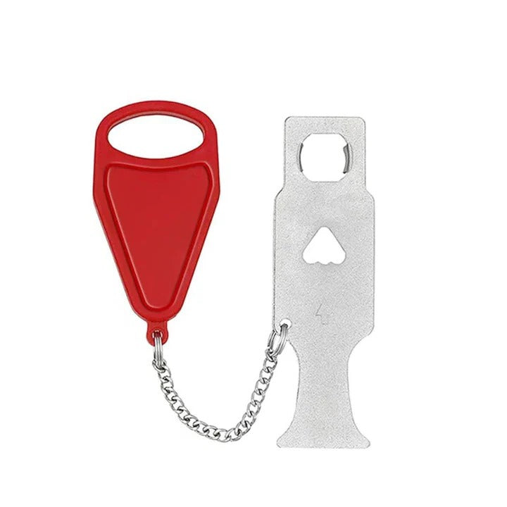 Travel Door Lock with Reinforced Security Bar