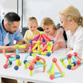Magnetic Building Sticks and Balls Toy Set for Kids, 98 Pieces