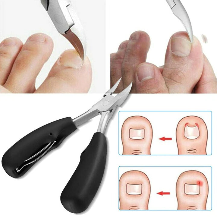 Wide Jaw Nail Clippers for Thick Nails with Built In File