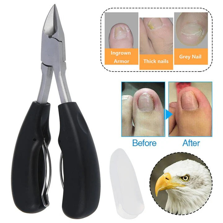 Wide Jaw Nail Clippers for Thick Nails with Built In File