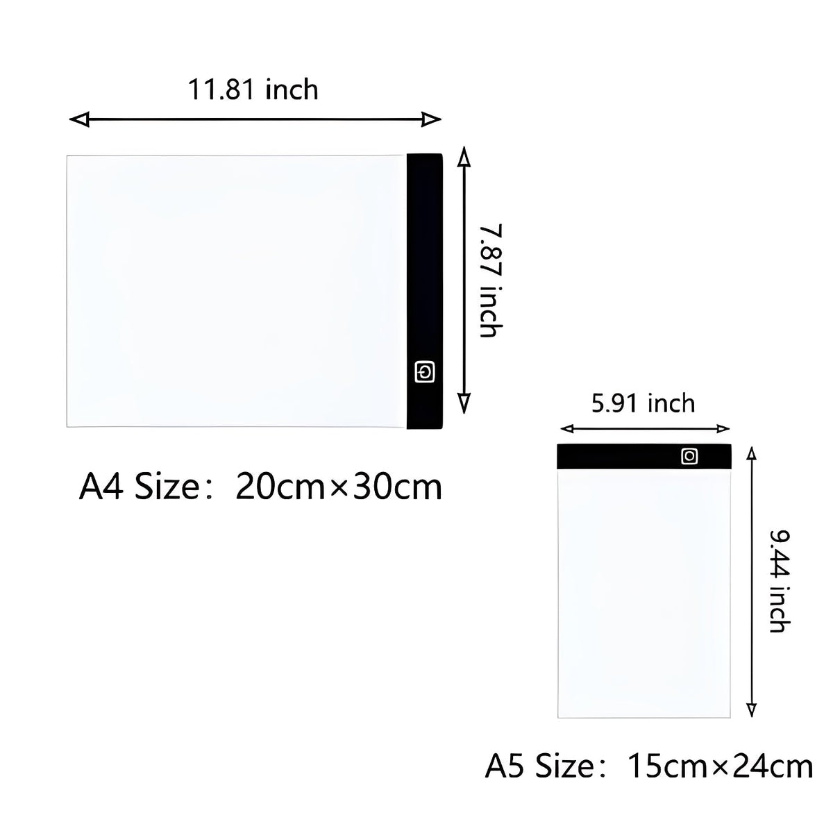LED Tracing Light Pad with Adjustable Brightness for Drawing and Crafts