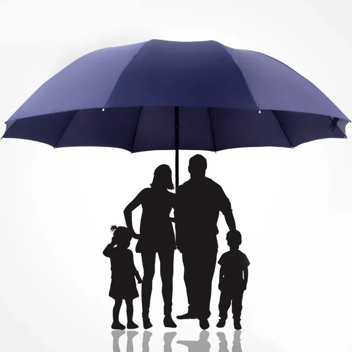 Extra Large Automatic Folding Umbrella with Wide Canopy Coverage