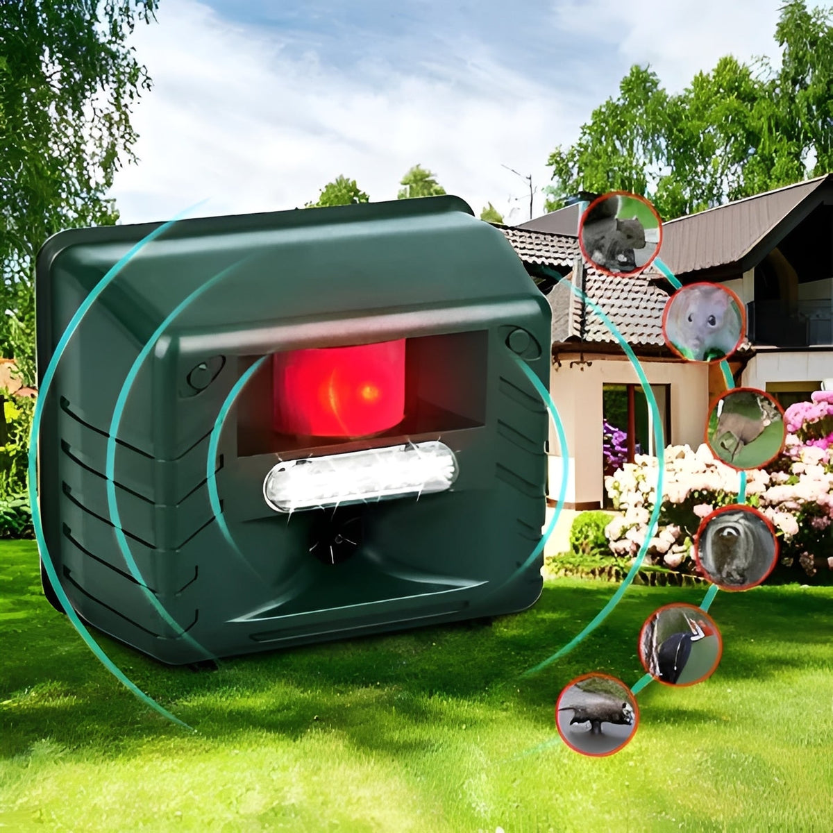 Ultrasonic Woodpecker Deterrent for Outdoor Pest Control
