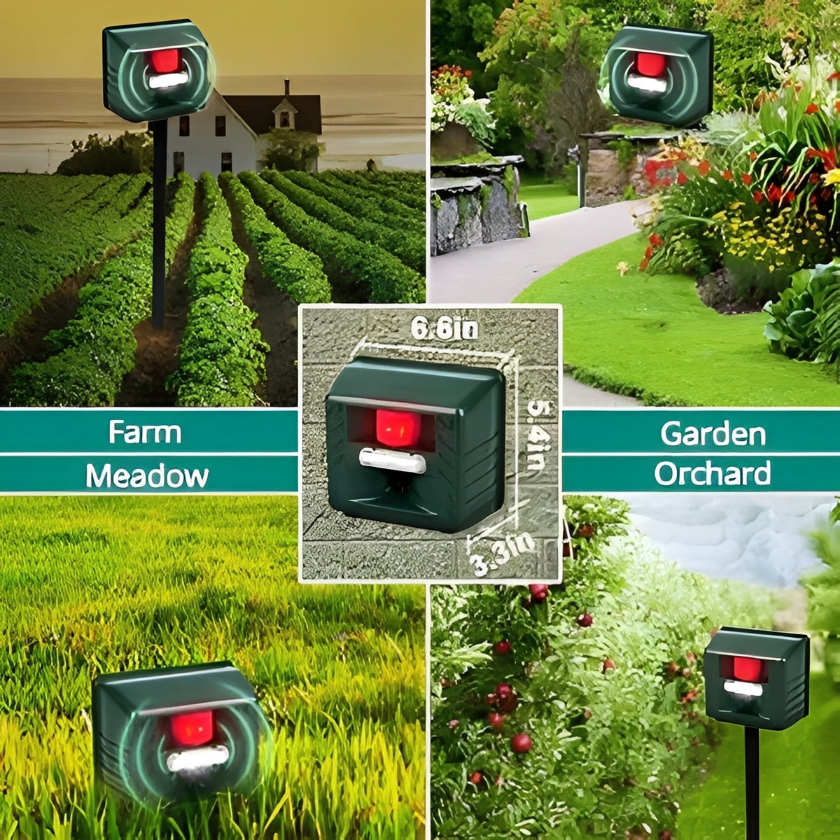 Ultrasonic Woodpecker Deterrent for Outdoor Pest Control