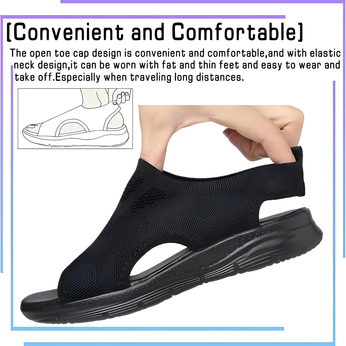 Orthopedic Sport Sandals for Women with Arch Support