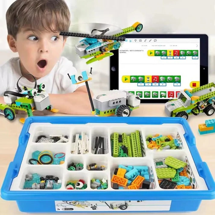 STEM Robotics Building Kit with Programmable Components