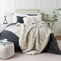 Faux Fur Plush Throw Blanket for Home Decor