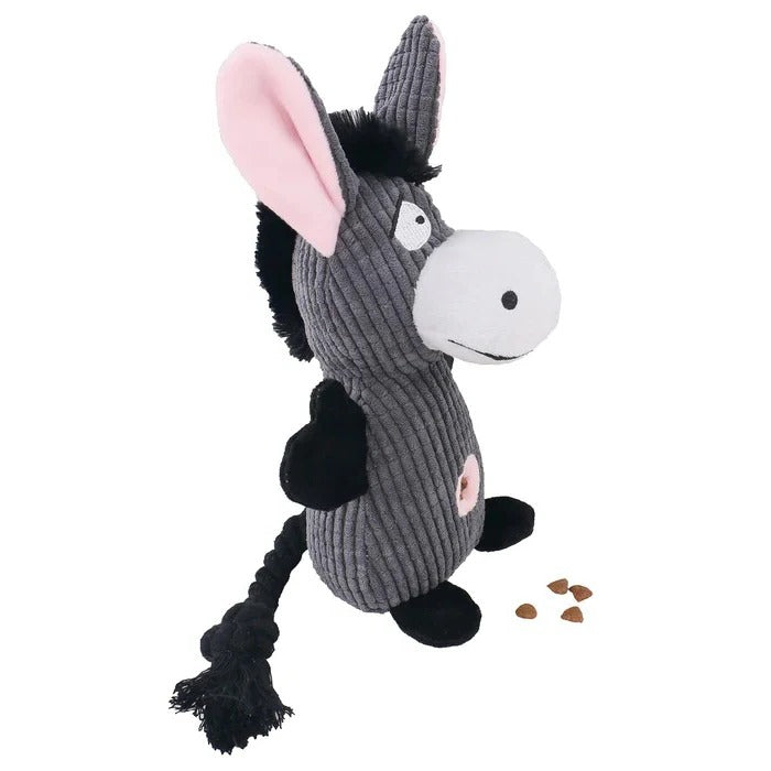 Reinforced Squeaky Plush Dog Toy with Durable Stitching