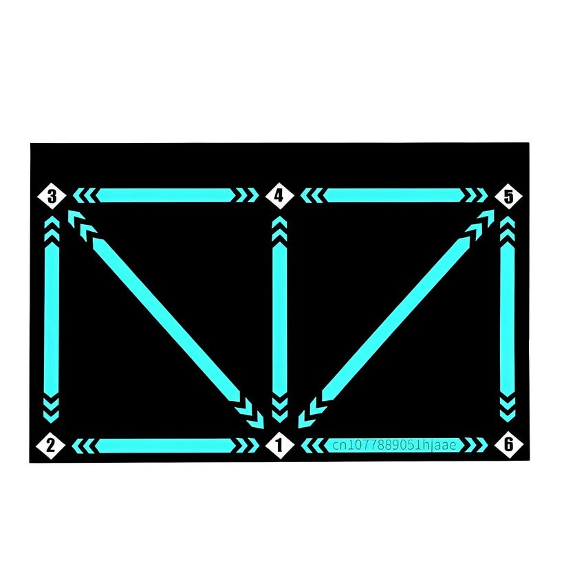 Football Training Mat with Interactive Video Coaching System