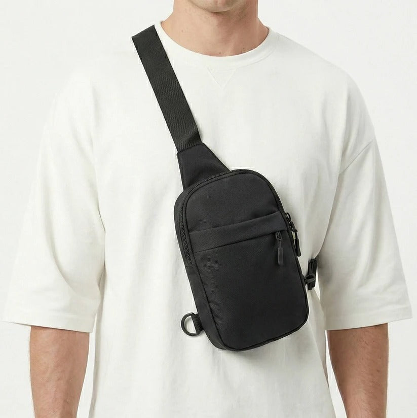 Lightweight Crossbody Chest Bag for Men with Adjustable Shoulder Strap