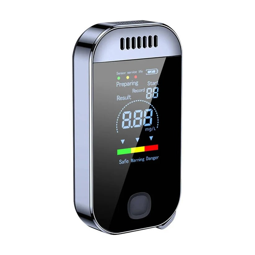 Breathalyzer with LCD Display and Non Contact Sensor Technology