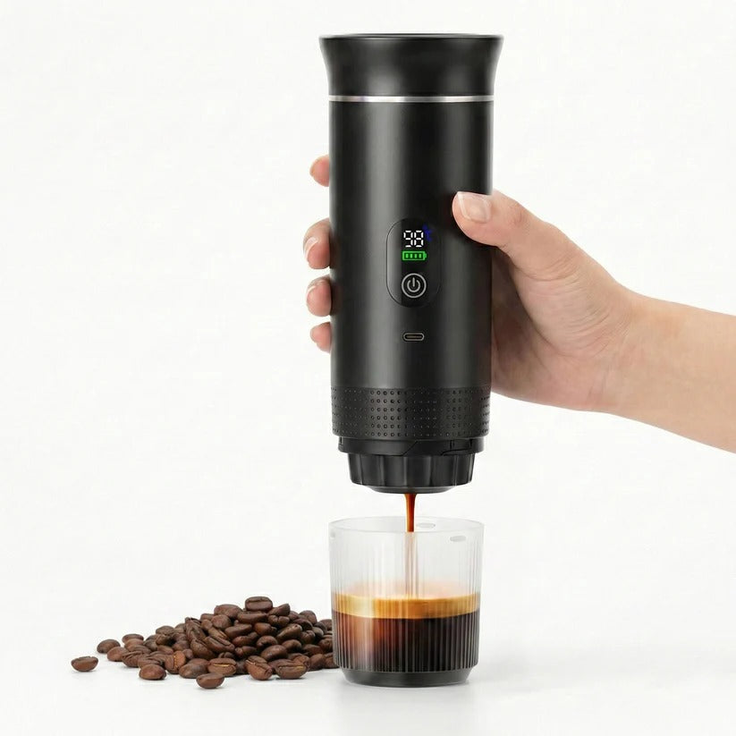 Portable 20 Bar Espresso Machine with Capsule and Ground Coffee Support