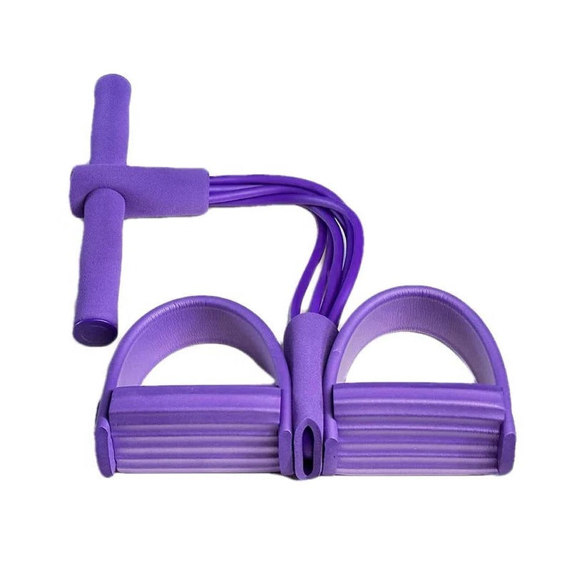 Foot Pedal Resistance Band with Detachable Handles for Home Gym Training
