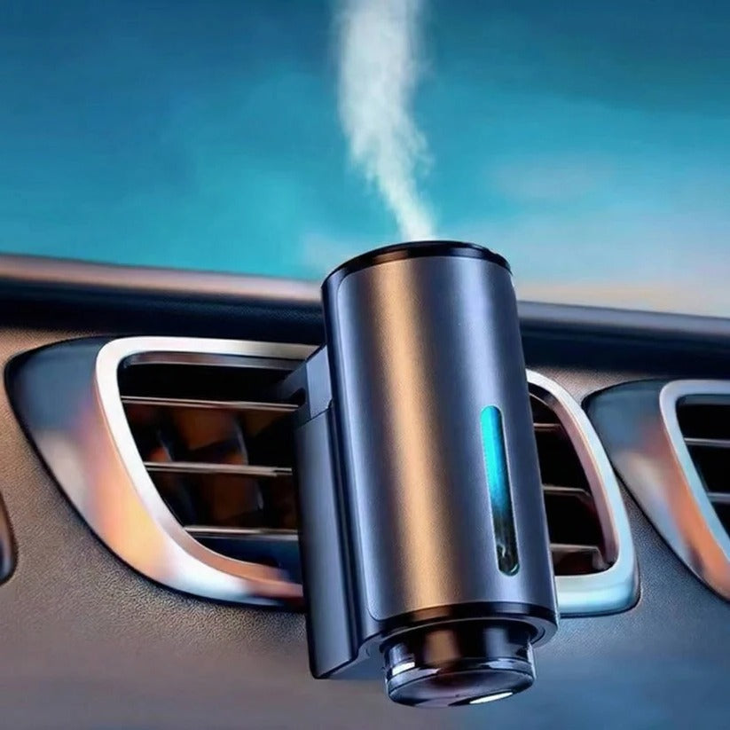 Waterless Car Aromatherapy Diffuser with Adjustable Fragrance Intensity and 3 Refill Bottles