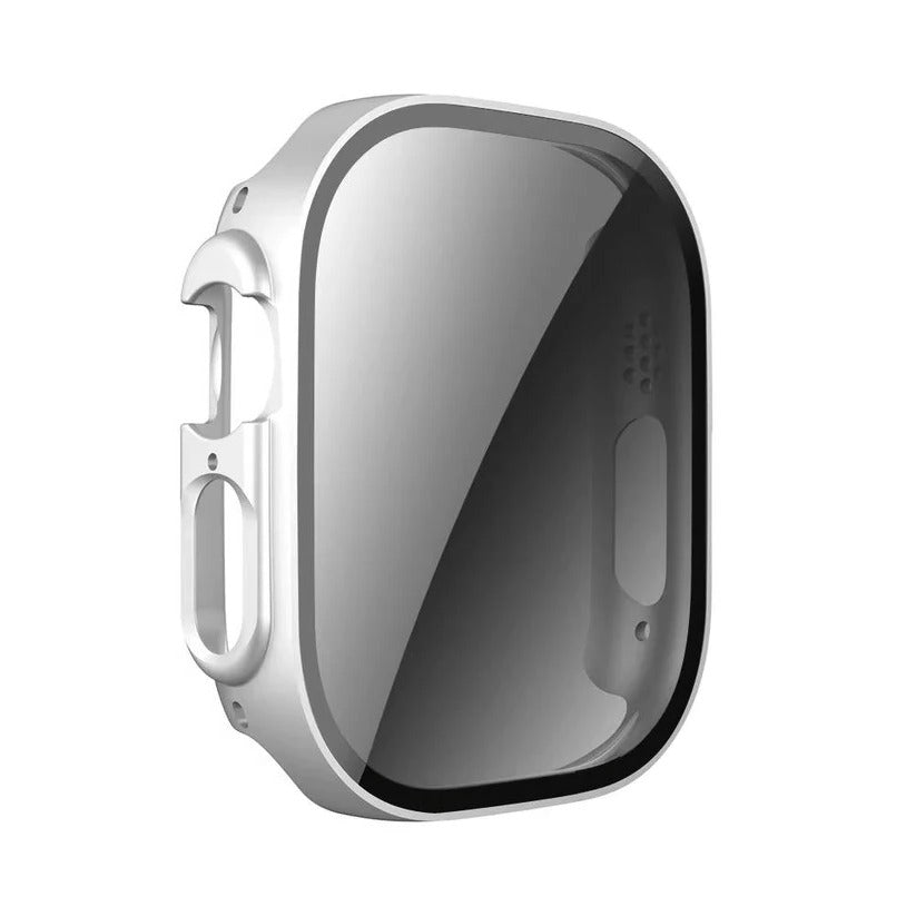 Anti-Spy Tempered Glass Screen Protector with Protective Case for Apple Watch