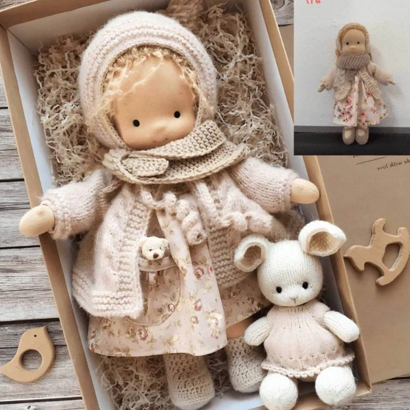 Handmade Waldorf Cotton Doll with Soft and Durable Construction