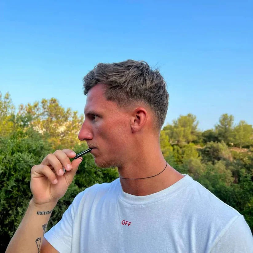 Portable Breathing Relaxation Trainer Whistle for Stress Relief and Calm