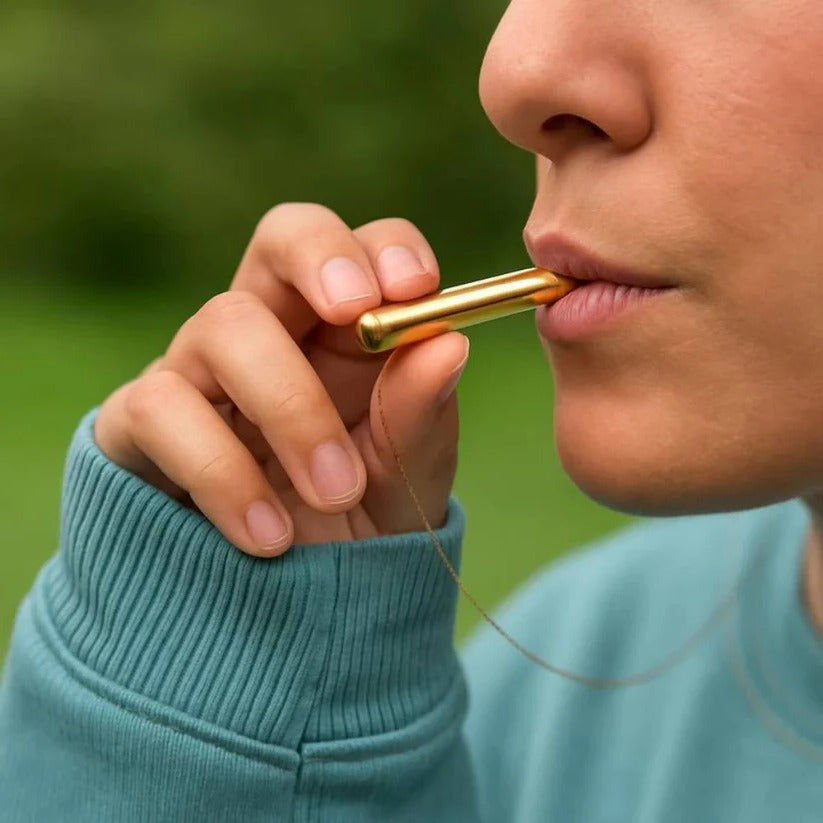 Portable Breathing Relaxation Trainer Whistle for Stress Relief and Calm