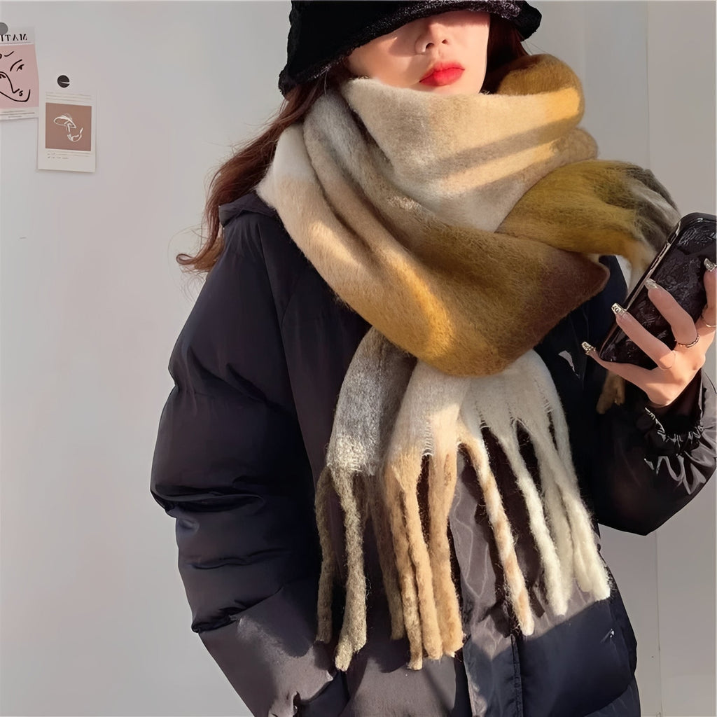 Women's Cashmere Scarf with Lightweight Winter Wrap