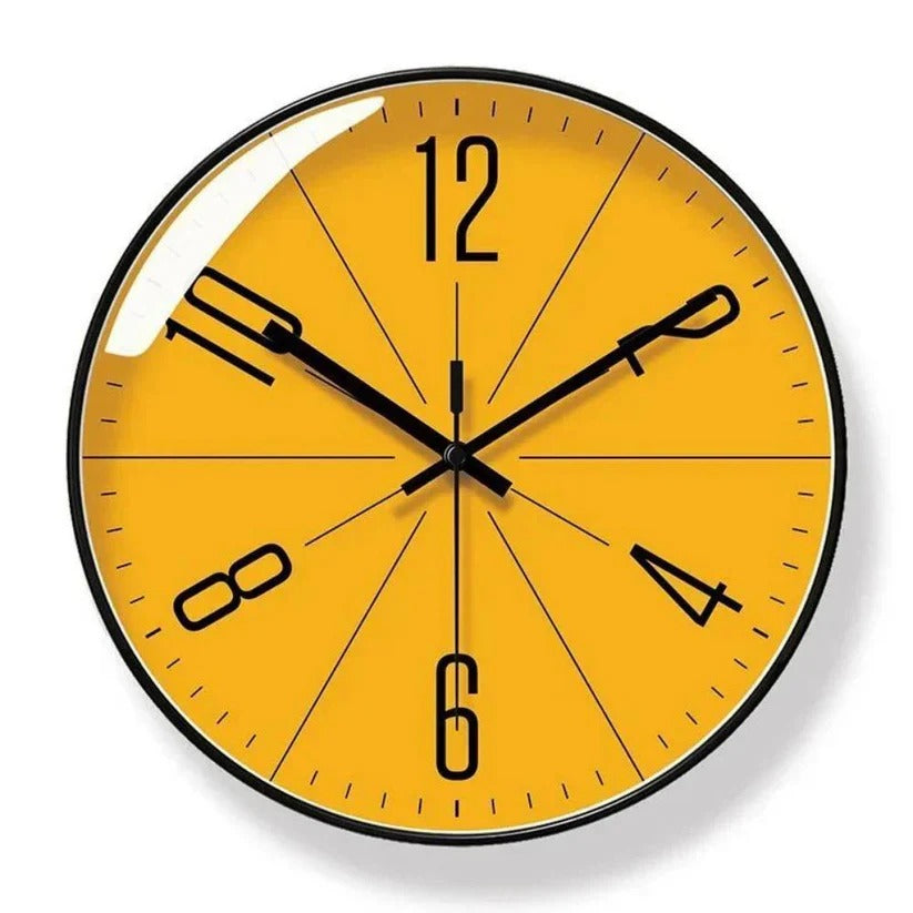 Silent Quartz Wall Clock with Minimalist Design for Modern Home Decor