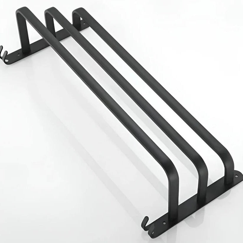 Layered Aluminum Wall Mounted Towel Rack for Bathroom Storage