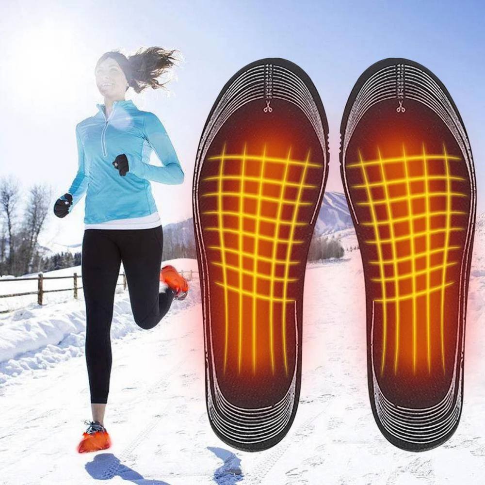 USB Rechargeable Heated Insoles for Warm Foot Comfort in Cold Weather