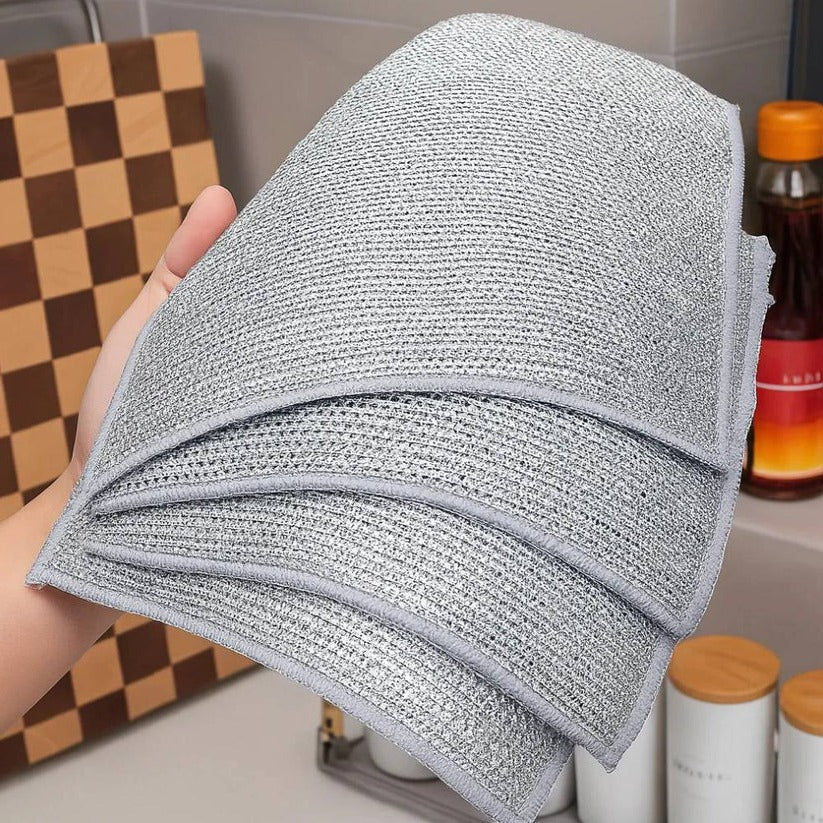 Stainless Steel Reusable Cleaning Cloths for Scratch-Free Surface Scrubbing