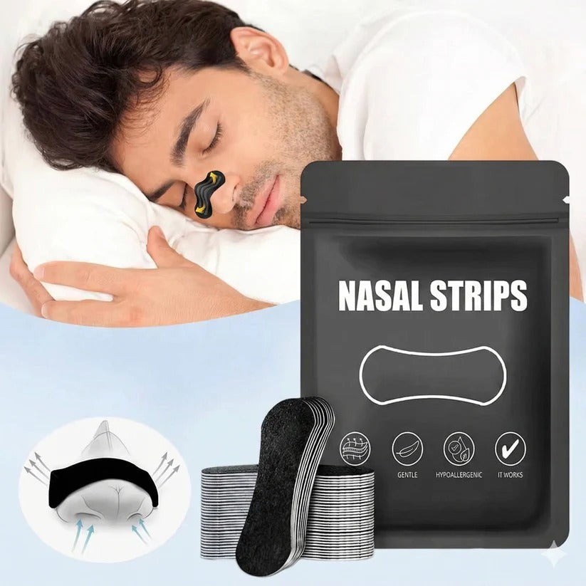 Triple Layer Nasal Strips for Nighttime Airflow and Breathing Comfort