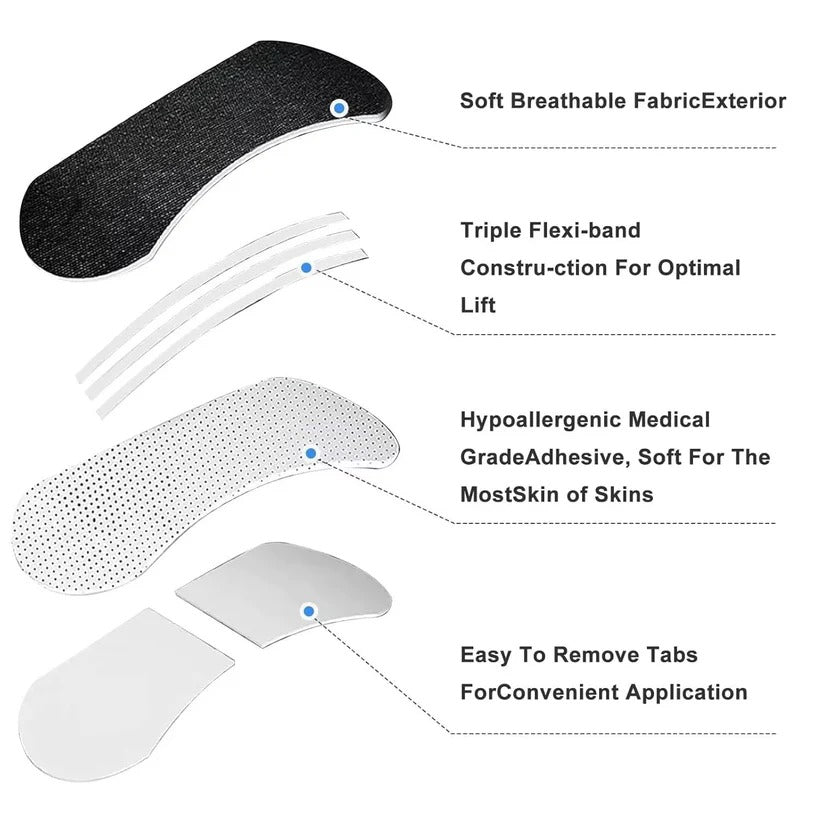 Triple Layer Nasal Strips for Nighttime Airflow and Breathing Comfort