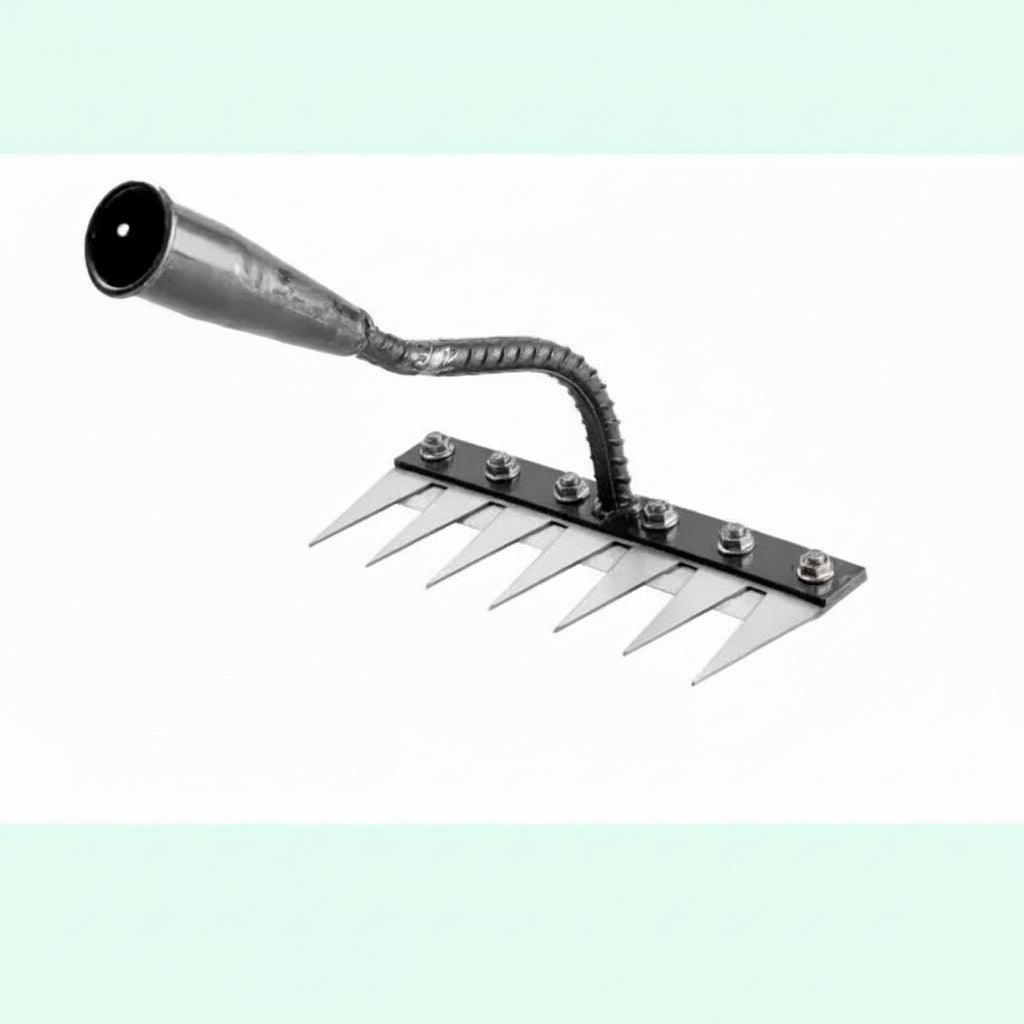 Durable Steel Garden Rake for Effective Weed Removal and Soil Control