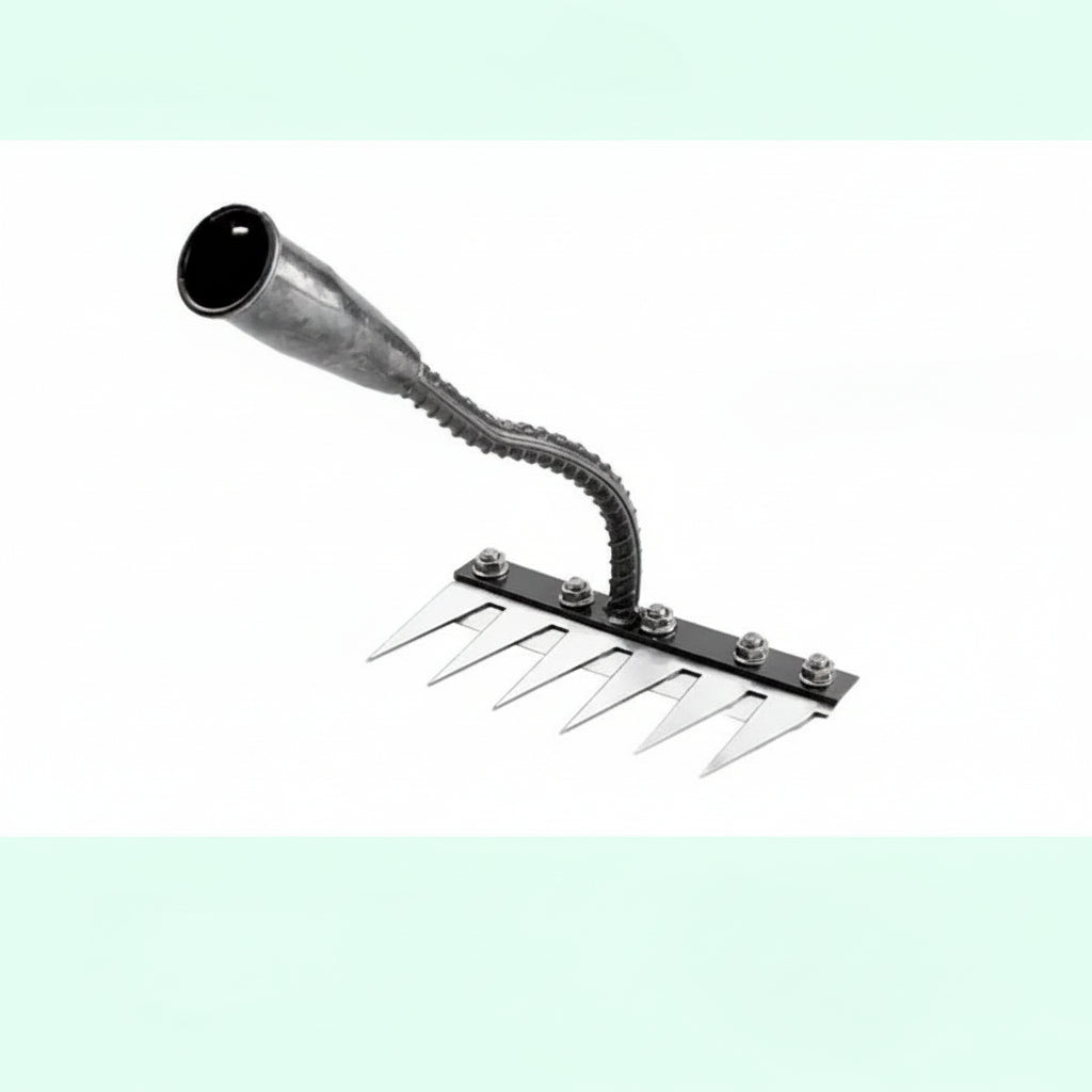 Durable Steel Garden Rake for Effective Weed Removal and Soil Control