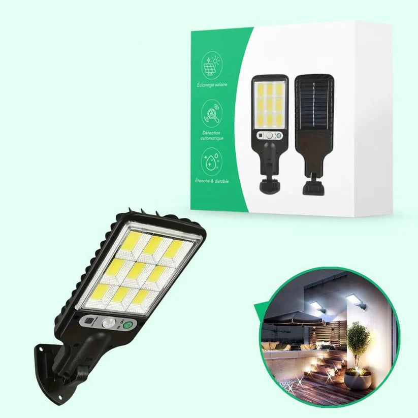 Outdoor Solar Wall Light with Built-In Motion Sensor for Eco-Friendly Illumination