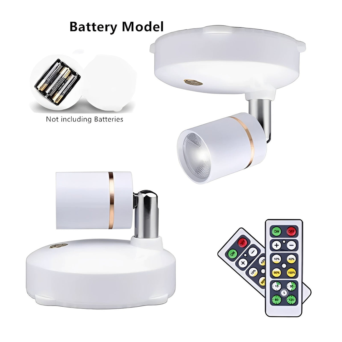 Rechargeable Wireless LED Spotlight with Warm Ambient Glow