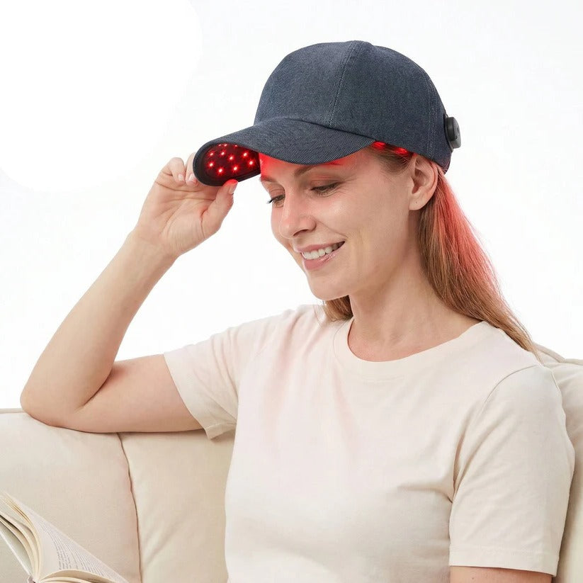 Dual Wavelength Red and Infrared LED Scalp Care Device with 660nm and 850nm Light Therapy